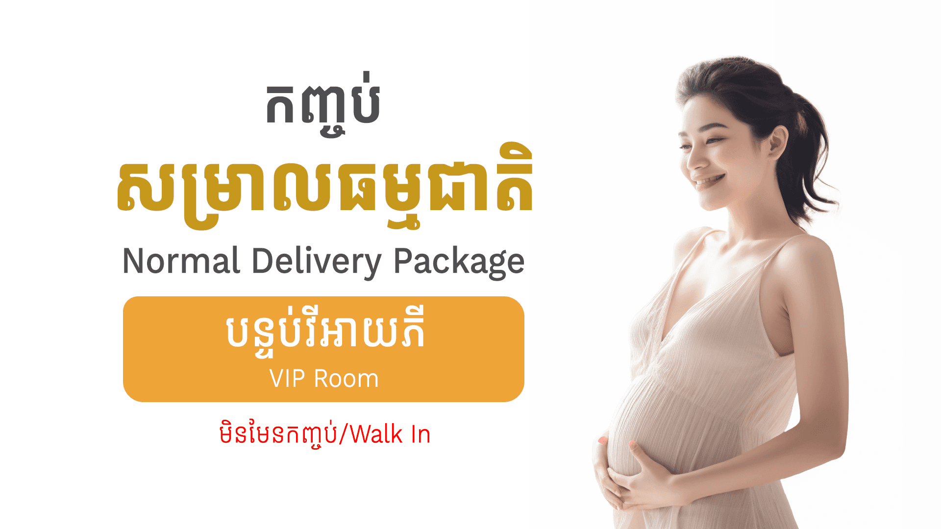 Normal Delivery Package (Walk-in - VIP)